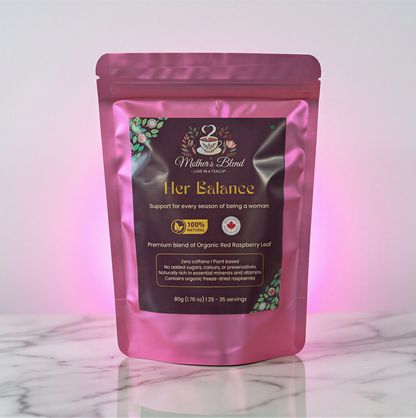 Her Balance - Women’s Health Blend | Red Raspberry Leaf Tea Blend with Freeze-Dried Raspberries (50g)
